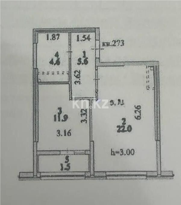 Продажа 2-комнатной квартиры, 45.6 м² - Продажа двухкомнатных квартир в блочном доме в Астане - страница 57 фото 1 из 1