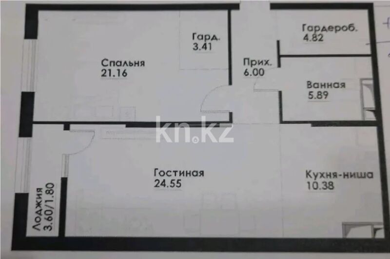 Продажа 2-комнатной квартиры, 78 м² - Продажа двухкомнатных квартир в монолитно-каркасном доме в Казахстане - страница 192 фото 5 из 5
