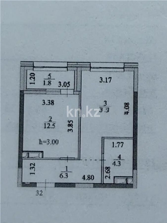 Продажа 1-комнатной квартиры, 39.7 м² - Продажа однокомнатных квартир в р-не Есиль Астаны - страница 31 фото 1 из 1