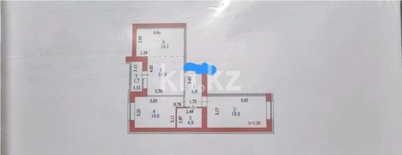 Продажа 3-комнатной квартиры, 74 м² - Продажа квартир в кирпичном доме в Казахстане - страница 17 фото 7 из 7