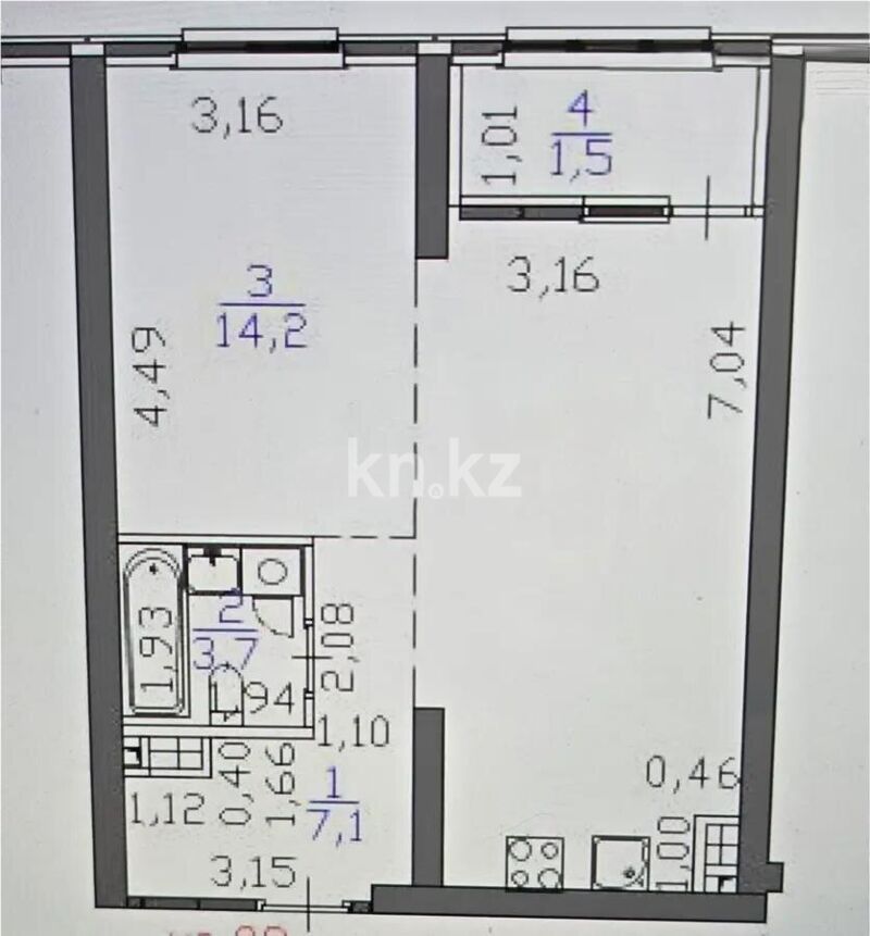 Продажа 2-комнатной квартиры, 48.3 м² - Продажа квартир в Алматы - страница 73 фото 2 из 2