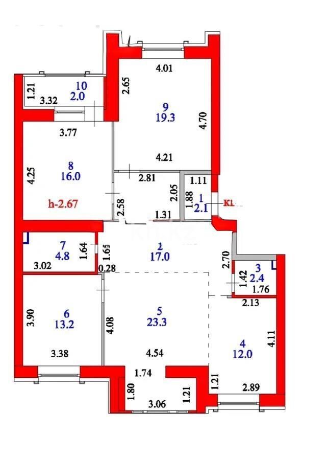 Продажа 4-комнатной квартиры, 112 м² - Продажа квартир в монолитно-каркасном доме в Астане - страница 140 фото 6 из 6