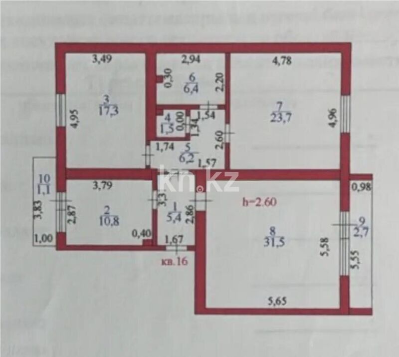 Продажа 3-комнатной квартиры, 106.6 м² - Продажа квартир в Астане - страница 4 фото 5 из 5