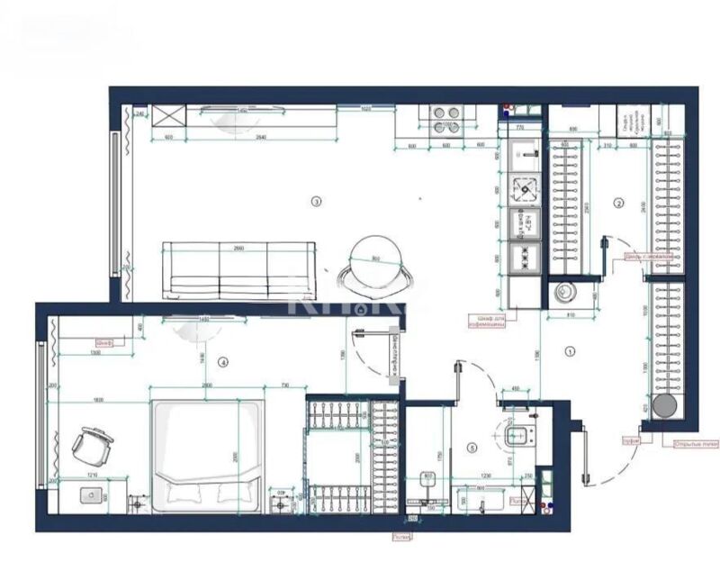 Продажа 2-комнатной квартиры, 70.9 м² - Продажа двухкомнатных квартир в монолитном доме в Казахстане - страница 9 фото 4 из 4
