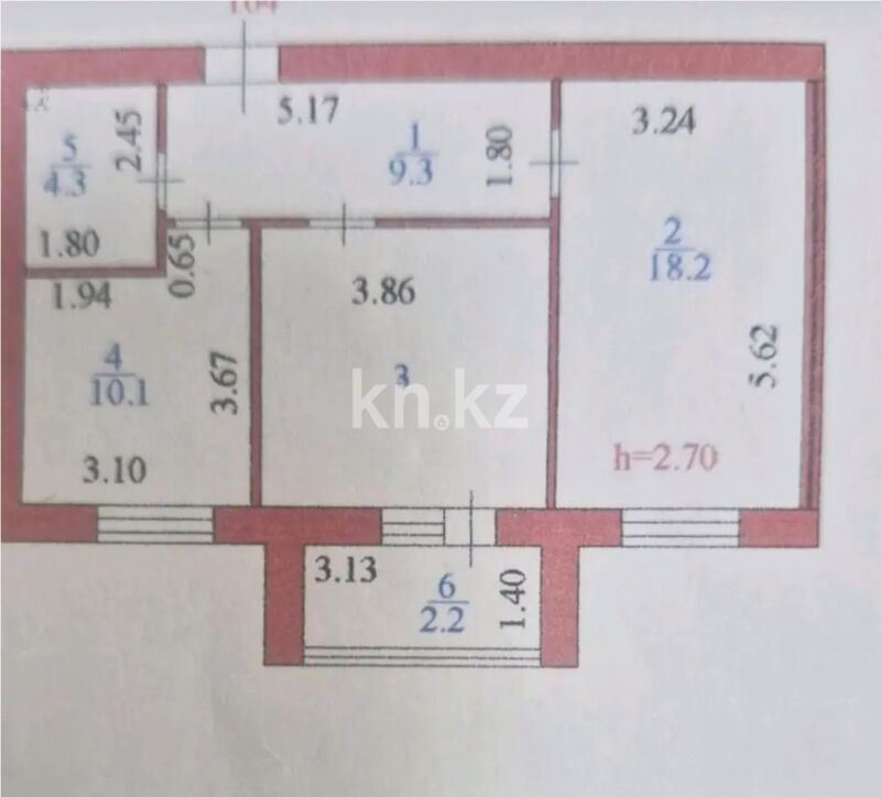 Продажа 2-комнатной квартиры, 60 м² - Продажа двухкомнатных квартир в р-не Нура Астаны - страница 62 фото 1 из 1