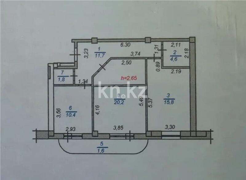 Продажа 2-комнатной квартиры, 66 м² - Продажа квартир в Казахстане - страница 181 фото 4 из 4