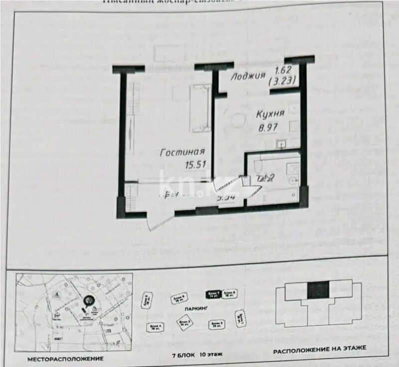Продажа 1-комнатной квартиры, 34.86 м² - Продажа квартир в Астане - страница 46 фото 1 из 1