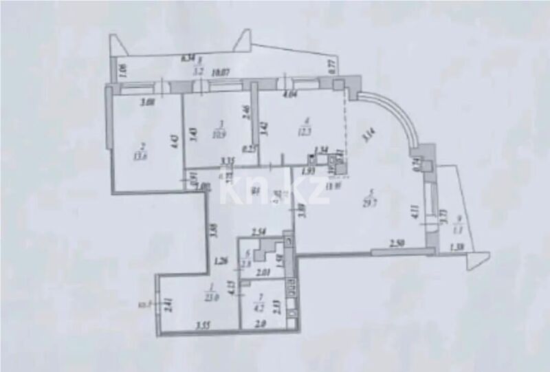 Продажа 4-комнатной квартиры, 100.8 м² - Продажа четырехкомнатных квартир в р-не Байконур Астаны фото 1 из 1