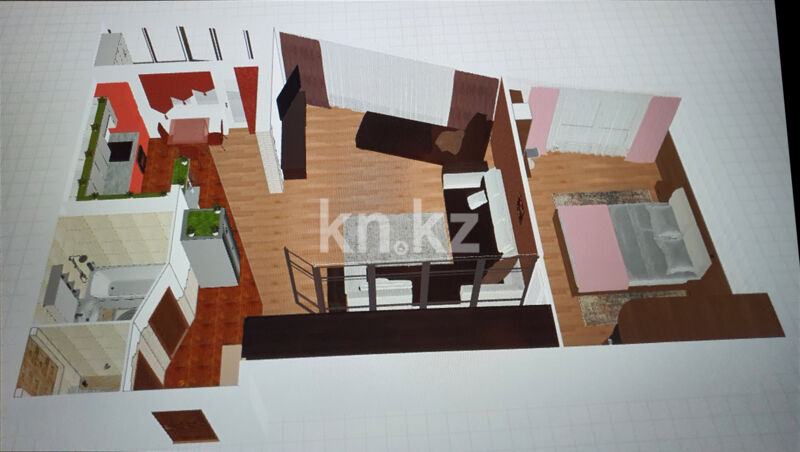 Продажа 2-комнатной квартиры, 60 м² - Продажа квартир в монолитном доме в Астане - страница 2 фото 2 из 6