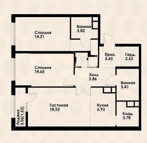 Продажа 3-комнатной квартиры, 86 м² - Продажа квартир в панельном доме в Алматы фото 1 из 1