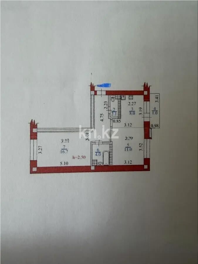Продажа 2-комнатной квартиры, 51.5 м² - Продажа двухкомнатных квартир в блочном доме в Алматы - страница 2 фото 1 из 1