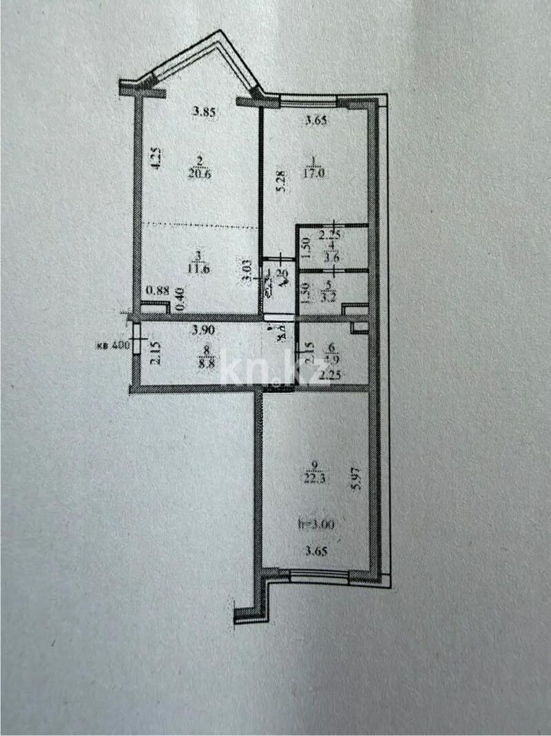Продажа 3-комнатной квартиры, 97.4 м² - Продажа трехкомнатных квартир от собственников в Алматы - страница 8 фото 1 из 1