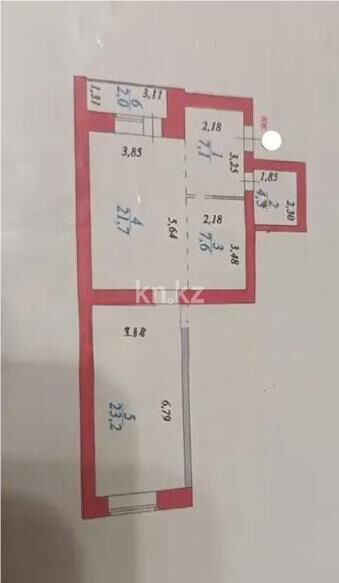 Продажа 1-комнатной квартиры, 66 м² - Продажа однокомнатных квартир в р-не Алматы Астаны - страница 7 фото 5 из 5
