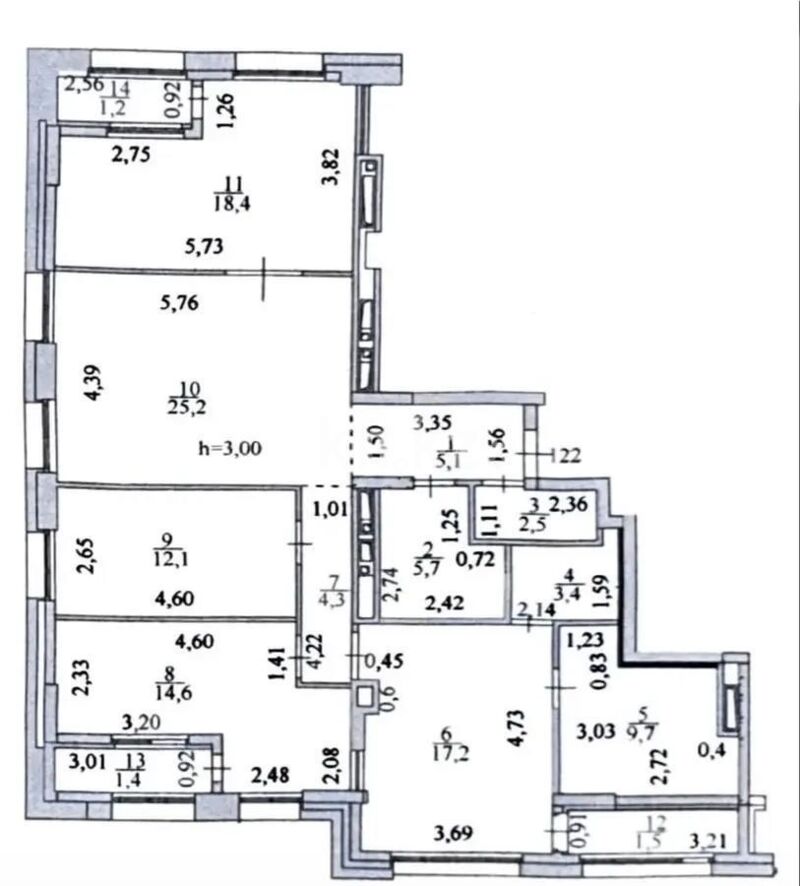 Продажа 4-комнатной квартиры, 123 м² - Продажа четырехкомнатных квартир в монолитно-каркасном доме в Казахстане - страница 8 фото 1 из 1