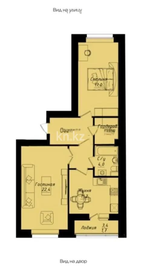 Продажа 2-комнатной квартиры, 69 м² - Продажа двухкомнатных квартир в р-не Нура Астаны - страница 55 фото 1 из 1