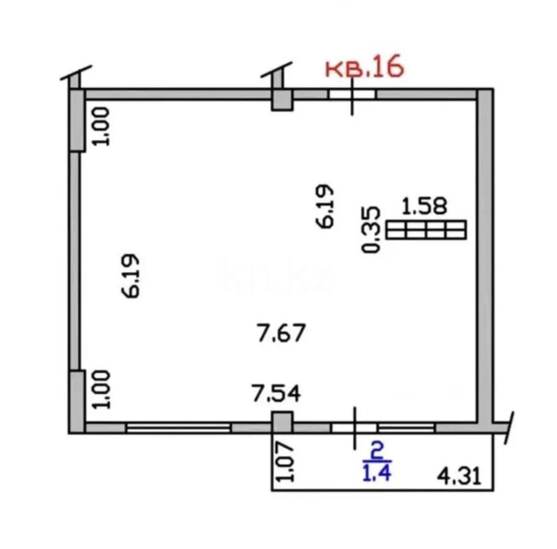 Продажа 2-комнатной квартиры, 46.9 м² - Продажа двухкомнатных квартир в Алматы - страница 178 фото 3 из 3