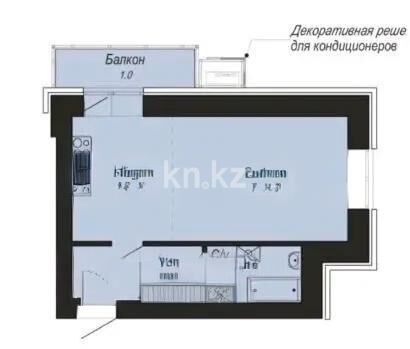Продажа 1-комнатной квартиры, 30 м² - Продажа однокомнатных квартир в р-не Нура Астаны - страница 39 фото 1 из 1