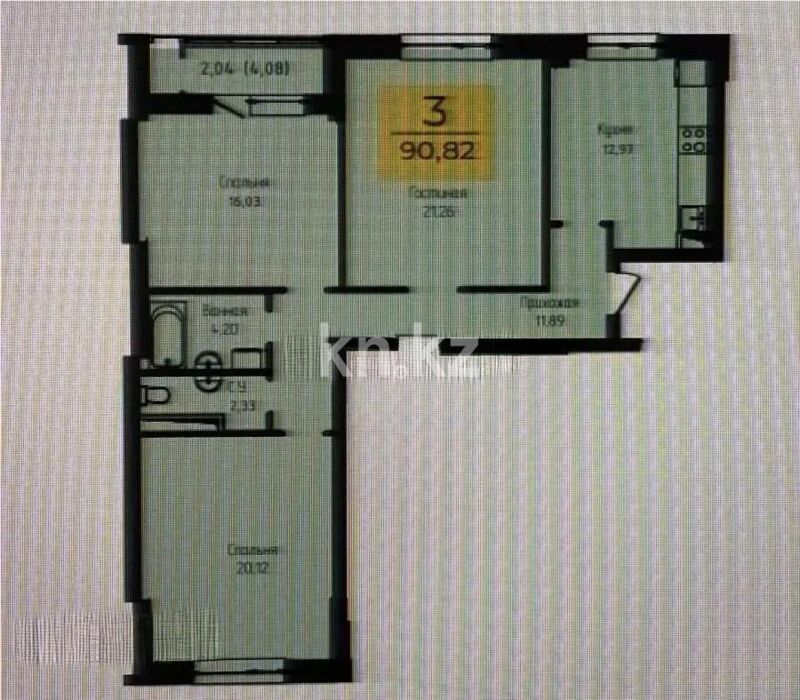 Продажа 3-комнатной квартиры, 91 м² - Недвижимость в Астане - страница 27 фото 1 из 1