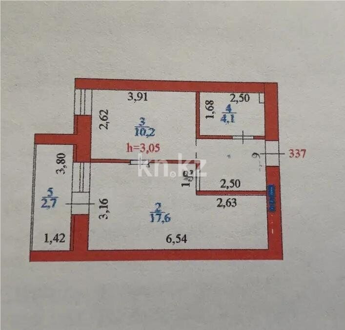 Продажа 1-комнатной квартиры, 34 м² - Продажа однокомнатных квартир от собственников в Казахстане - страница 40 фото 5 из 5