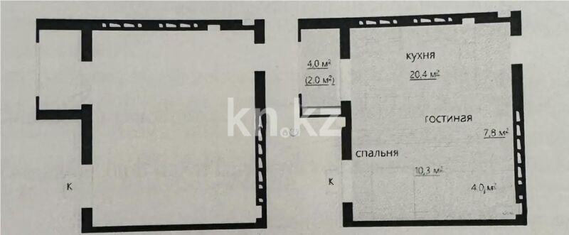 Продажа 2-комнатной квартиры, 46 м² - Продажа двухкомнатных квартир в кирпичном доме в Караганде - страница 29 фото 2 из 2
