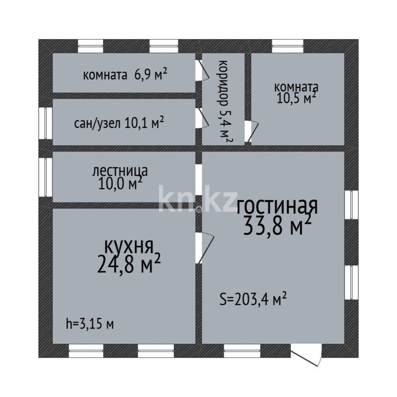 Продажа 6-комнатного дома, 203.4 м² - Недвижимость в Костанае фото 2 из 33