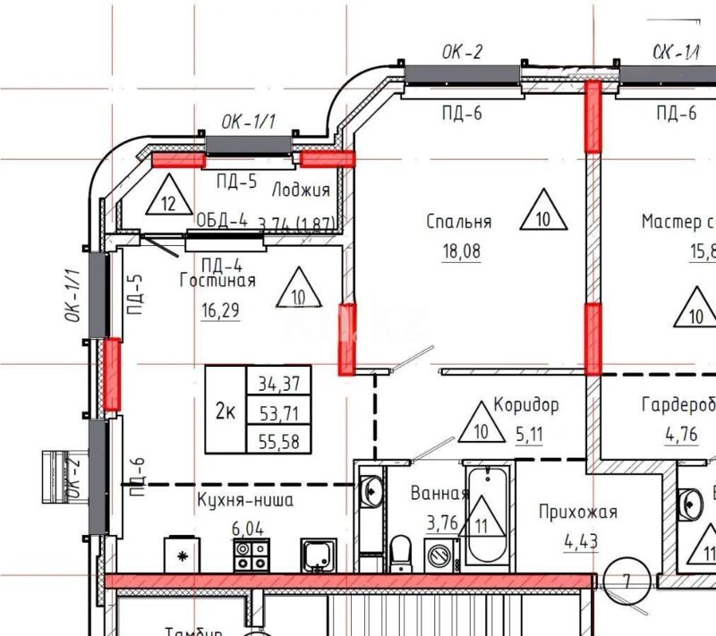 Продажа 2-комнатной квартиры, 56 м² - Продажа квартир в Астане - страница 7 фото 1 из 1