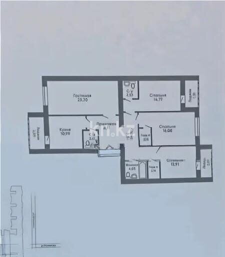 Продажа 4-комнатной квартиры, 127 м² - Продажа квартир в монолитно-каркасном доме в Казахстане - страница 13 фото 1 из 1