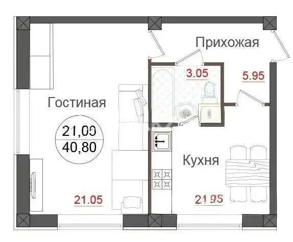 Продажа 1-комнатной квартиры, 41 м² - Продажа однокомнатных квартир в Турксибском р-не Алматы - страница 14 фото 4 из 4