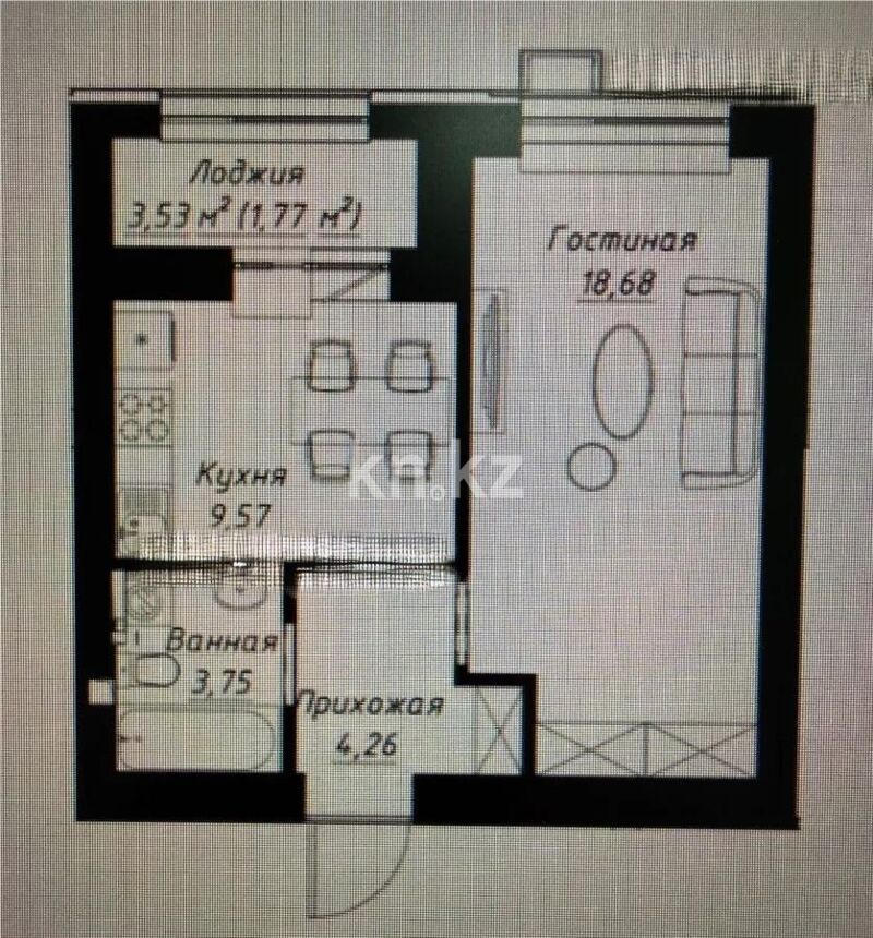 Продажа 1-комнатной квартиры, 40 м² - Продажа однокомнатных квартир от собственников в Астане - страница 20 фото 1 из 1