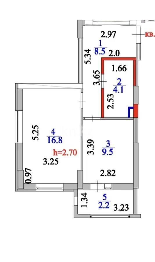 Продажа 1-комнатной квартиры, 41.1 м² - Продажа квартир в Казахстане - страница 16 фото 4 из 4