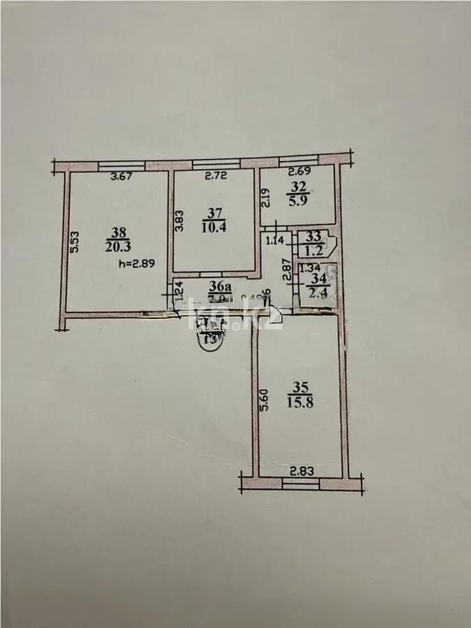 Продажа 3-комнатной квартиры, 63 м² - Продажа трехкомнатных квартир в кирпичном доме в Алматы - страница 6 фото 4 из 4