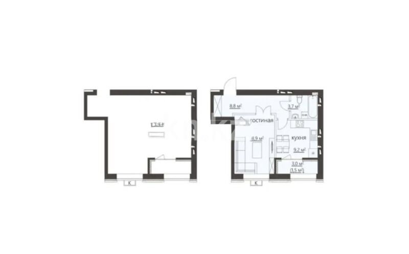 Продажа 2-комнатной квартиры, 38 м² - Продажа квартир в Майкудуке Караганды - страница 2 фото 2 из 2