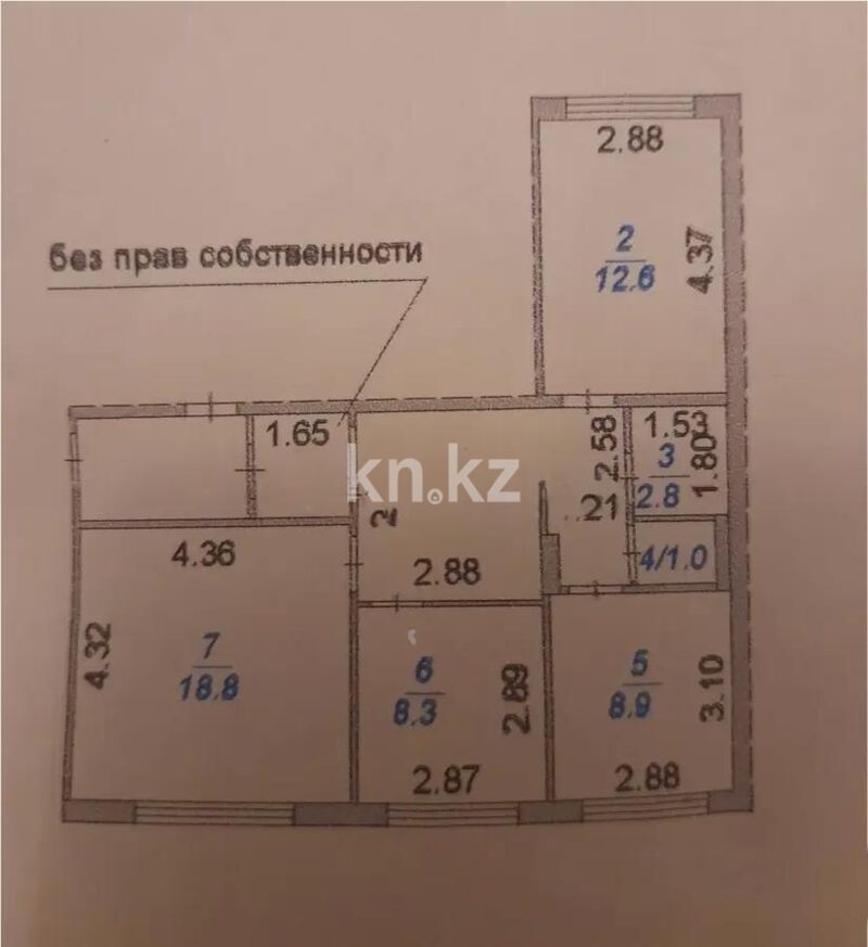 Продажа 3-комнатной квартиры, 64 м² - Продажа трехкомнатных квартир на Юго-Востоке Караганды - страница 20 фото 5 из 5