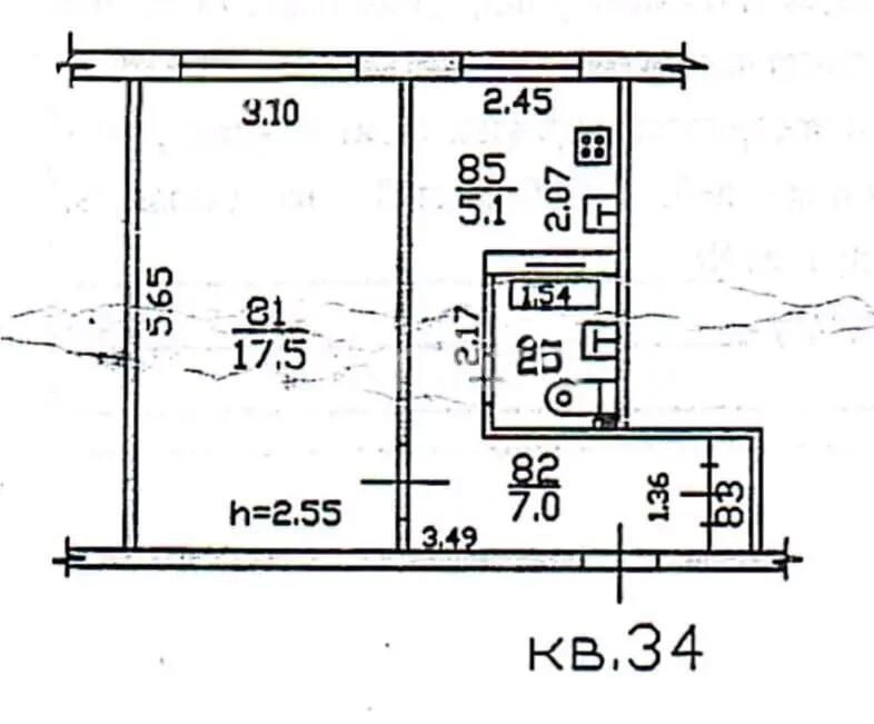 Продажа 1-комнатной квартиры, 33 м² - Продажа квартир в Алмалинском р-не Алматы - страница 9 фото 1 из 1