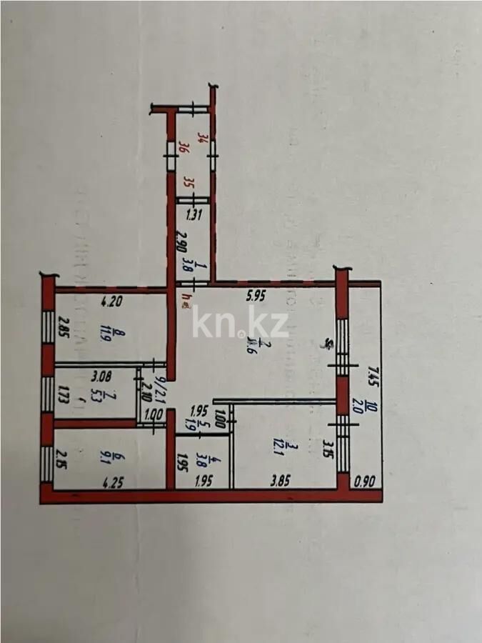 Продажа 3-комнатной квартиры, 76 м² - Недвижимость в Темиртау - страница 27 фото 7 из 7