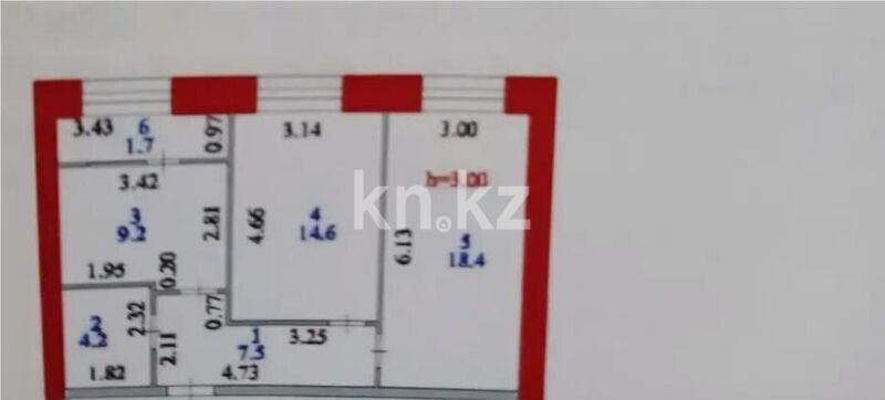 Продажа 2-комнатной квартиры, 55.6 м² - Продажа квартир в блочном доме в Казахстане - страница 15 фото 3 из 3