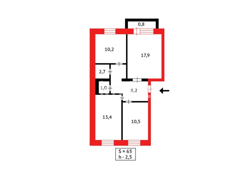 Продажа 3-комнатной квартиры, 65 м² - Продажа трехкомнатных квартир в блочном доме в Казахстане - страница 42 фото 15 из 15