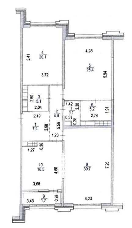 Продажа 3-комнатной квартиры, 122 м² - Продажа трехкомнатных квартир в Бостандыкском р-не Алматы - страница 26 фото 7 из 7
