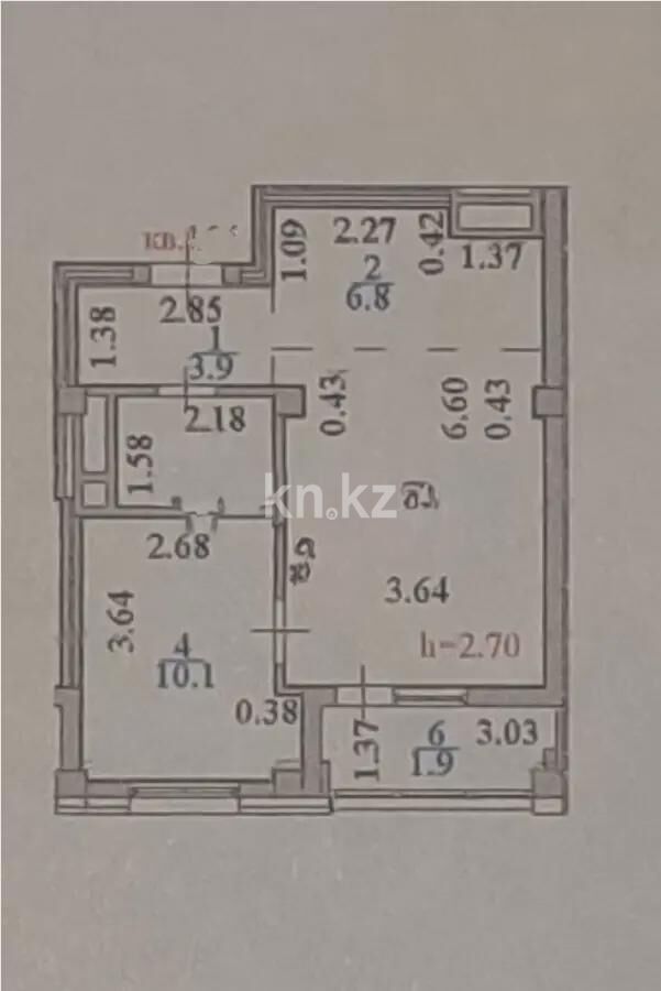 Продажа 2-комнатной квартиры, 42.5 м² - Продажа квартир в Астане - страница 37 фото 4 из 4