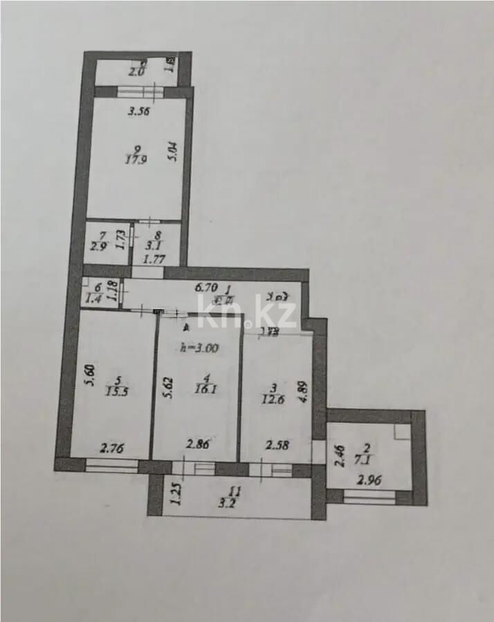 Продажа 4-комнатной квартиры, 90.6 м² - Продажа четырехкомнатных квартир в кирпичном доме в Казахстане - страница 12 фото 5 из 5