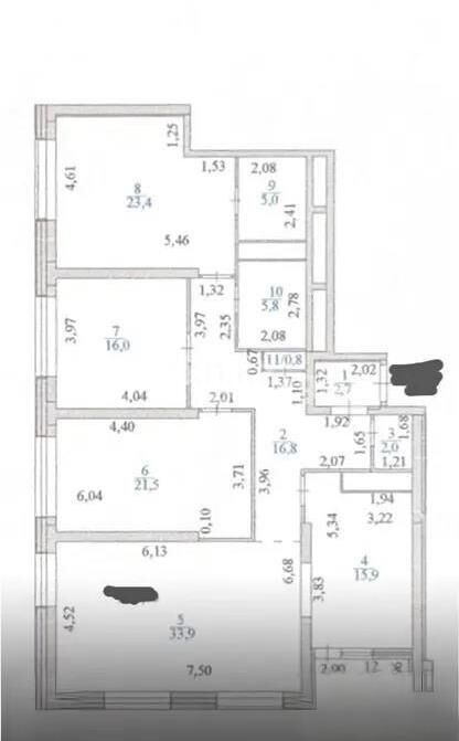 Продажа 4-комнатной квартиры, 146 м² - Продажа четырехкомнатных квартир в монолитно-каркасном доме в Казахстане - страница 22 фото 4 из 4