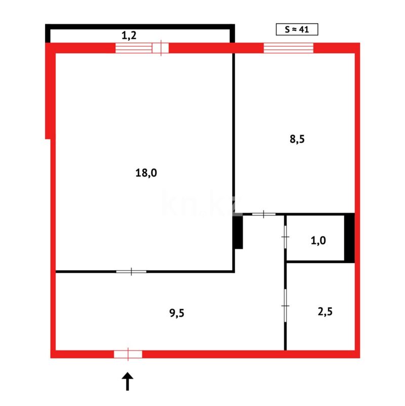 Продажа 2-комнатной квартиры, 41 м² - Продажа квартир в Караганде - страница 2 фото 10 из 10