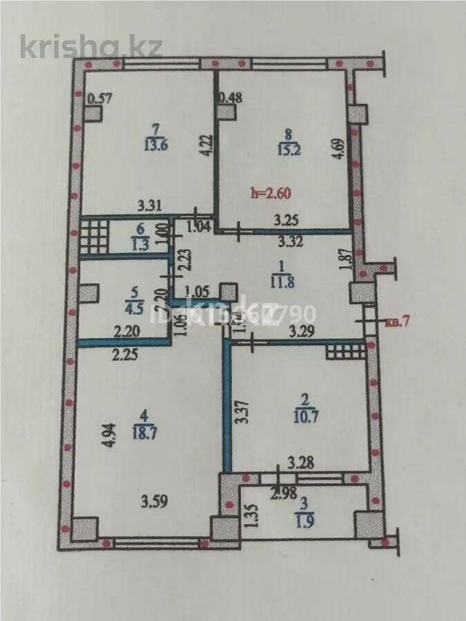 Продажа 3-комнатной квартиры, 77.7 м² - Недвижимость в Алматы - страница 17 фото 7 из 7