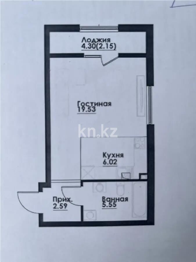 Продажа 1-комнатной квартиры, 36 м² - Продажа однокомнатных квартир в Алатауском р-не Алматы - страница 18 фото 1 из 1
