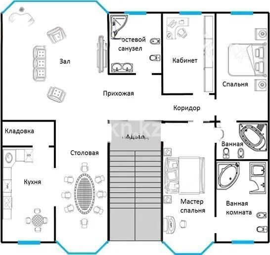 Продажа 5-комнатной квартиры, 175 м² - Продажа пятикомнатных и более квартир в Медеуском р-не Алматы - страница 2 фото 10 из 10