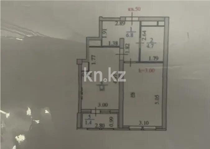 Продажа 1-комнатной квартиры, 42.4 м² - Продажа квартир в монолитно-каркасном доме в Казахстане - страница 452 фото 6 из 9