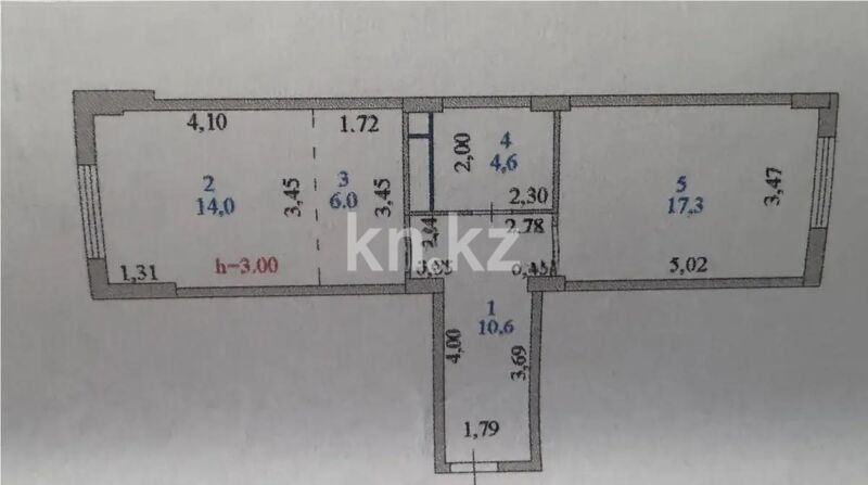 Продажа 2-комнатной квартиры, 52.5 м² - Продажа двухкомнатных квартир в р-не Есиль Астаны - страница 21 фото 5 из 5