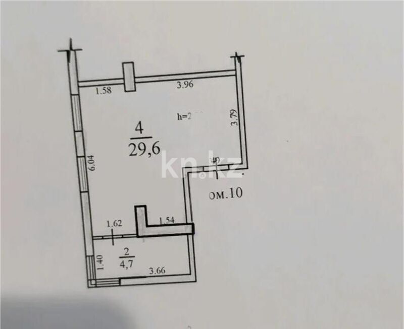 Продажа 1-комнатной квартиры, 34 м² - Продажа однокомнатных квартир в Жетысуском р-не Алматы - страница 5 фото 4 из 4