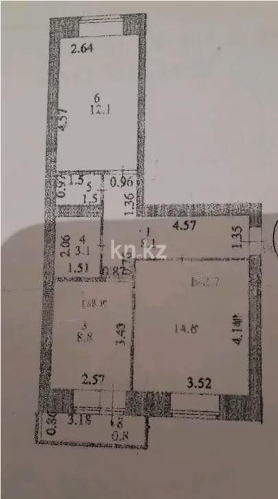 Продажа 2-комнатной квартиры, 50 м² - Продажа двухкомнатных квартир в кирпичном доме в Астане - страница 57 фото 7 из 7