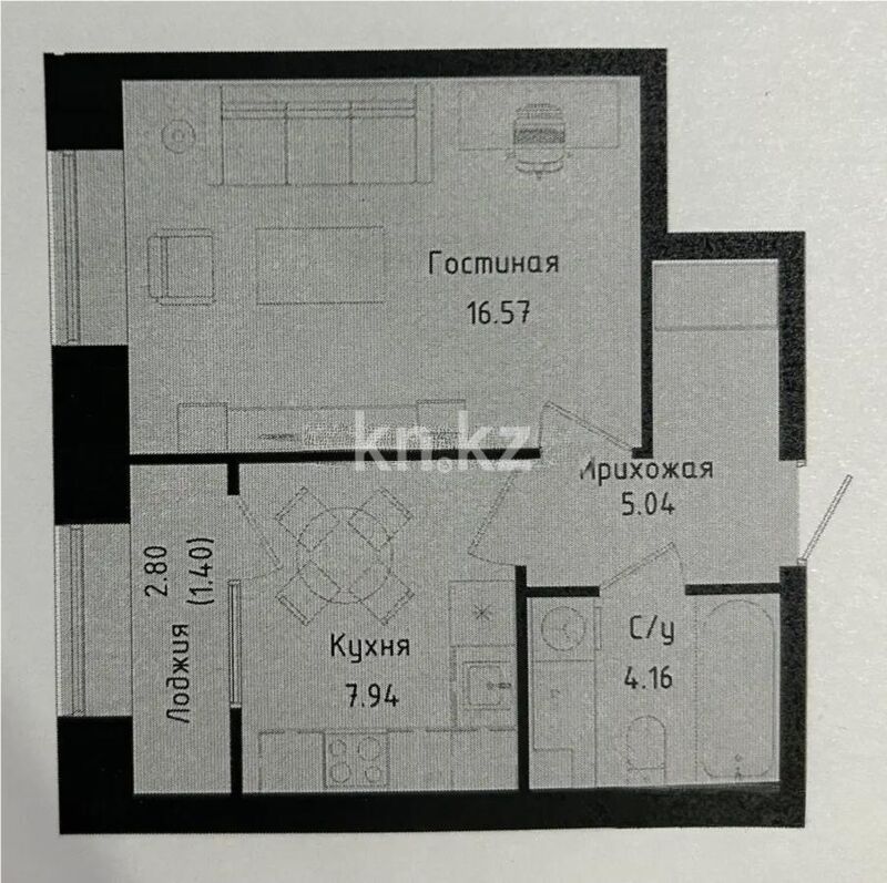 Продажа 1-комнатной квартиры, 35 м² - Продажа однокомнатных квартир в р-не Есиль Астаны - страница 31 фото 1 из 1